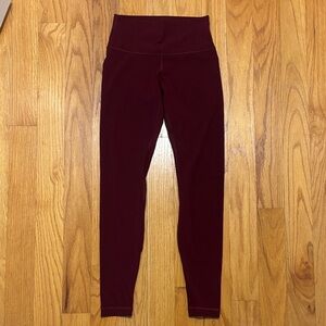 Lululemon Burgundy Leggings